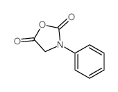 2,5-Oxazolidinedione,3-phenyl- Structure