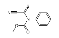 Cyanocarbothioyl-phenyl-carbamic acid methyl ester Structure