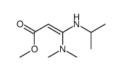 methyl 3-(dimethylamino)-3-(propan-2-ylamino)prop-2-enoate Structure