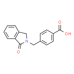 4-[(1-OXO-1,3-DIHYDRO-2H-ISOINDOL-2-YL)METHYL]BENZENECARBOXYLIC ACID结构式