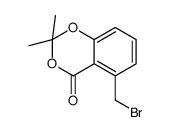 5-(bromomethyl)-2,2-dimethyl-1,3-benzodioxin-4-one结构式