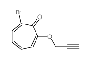 2,4,6-Cycloheptatrien-1-one,2-bromo-7-(2-propyn-1-yloxy)- structure