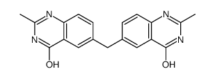 2-methyl-6-[(2-methyl-4-oxo-1H-quinazolin-6-yl)methyl]-1H-quinazolin-4-one结构式