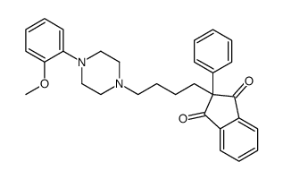 2-[4-[4-(2-methoxyphenyl)piperazin-1-yl]butyl]-2-phenylindene-1,3-dione结构式