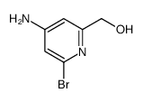 (4-氨基-6-溴吡啶-2-基)甲醇结构式