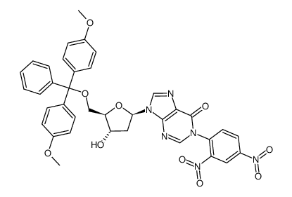 5'-O-dimethoxytrityl-1-(2,4-dinitrophenyl)-2'-deoxyinosine Structure