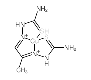 Copper, [[2,2-(1-methyl-1, 2-ethanediylidene)bis[hydrazinecarbothioamide](2-)-N(2),N(2),S, S]-结构式