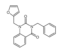 3-benzyl-1-(furan-2-ylmethyl)quinazoline-2,4-dione结构式