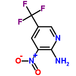 3-硝基-5-三氟甲基吡啶-2-胺结构式