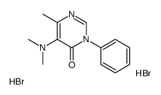 5-(dimethylamino)-6-methyl-3-phenylpyrimidin-4-one,dihydrobromide结构式