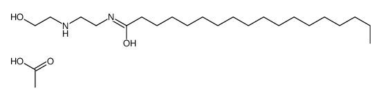 N-[2-[(2-hydroxyethyl)amino]ethyl]octadecenamide monoacetate Structure