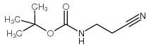 (2-氰基乙基)氨基甲酸叔丁酯结构式