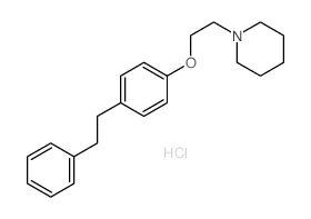 Piperidine,1-[2-[4-(2-phenylethyl)phenoxy]ethyl]-, hydrochloride (1:1) picture