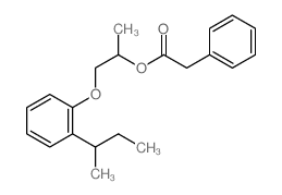 1-(2-butan-2-ylphenoxy)propan-2-yl 2-phenylacetate结构式