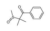 α-Methylsulfinyl-isobutyrophenon结构式