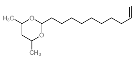 1,3-Dioxane,2-(9-decen-1-yl)-4,6-dimethyl- Structure