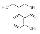 N-butyl-2-methyl-benzamide结构式