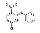 2-chloro-5-nitro-N-phenylpyrimidin-4-amine结构式