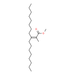 2-Methyl-3-octyl-2-undecenoic acid methyl ester structure