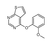 4-(2-methoxyphenoxy)thieno[2,3-d]pyrimidine结构式