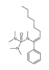 (1-phenyl-1-octen-1-yl)pentamethyl phosphoric triamide Structure