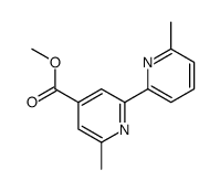 4-methoxycarbonyl-6,6'-dimethyl-2,2'-bipyridine结构式