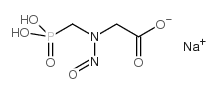 N-Nitrosoglyphosate sodium structure