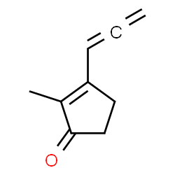 2-Cyclopenten-1-one, 2-methyl-3-(1,2-propadienyl)- (9CI) structure