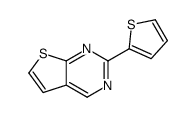 2-thiophen-2-ylthieno[2,3-d]pyrimidine结构式