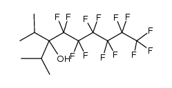 1H,1H,1H,2H,2H,3H-tridecafluoro-3-isopropyl-2-methyl-nonan-3-ol结构式