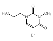 5-bromo-3-methyl-1-propyl-pyrimidine-2,4-dione Structure