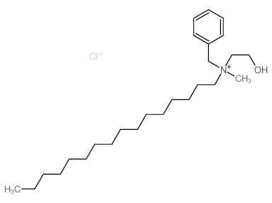 benzyl-hexadecyl-(2-hydroxyethyl)-methyl-azanium结构式