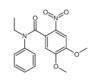 N-ethyl-4,5-dimethoxy-2-nitro-N-phenylbenzamide结构式