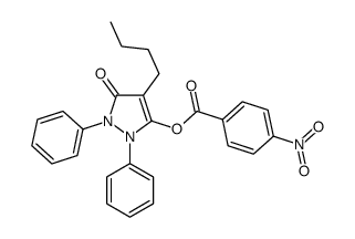 (4-butyl-5-oxo-1,2-diphenylpyrazol-3-yl) 4-nitrobenzoate Structure