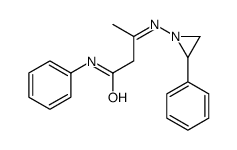 N-phenyl-3-(2-phenylaziridin-1-yl)iminobutanamide Structure