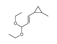 1-(3,3-diethoxyprop-1-enyl)-2-methylcyclopropane Structure