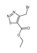 ethyl 4-(bromomethyl)-1,2,3-thiadiazole-5-carboxylate结构式