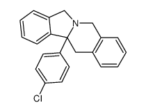 11b-(4-chloro-phenyl)-5,7,11b,12-tetrahydro-isoindolo[2,1-b]isoquinoline结构式