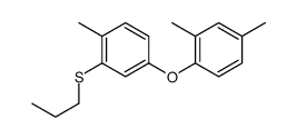 2,4-dimethyl-1-(4-methyl-3-propylsulfanylphenoxy)benzene结构式
