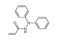 Acrylic acid N',N'-diphenyl-hydrazide结构式