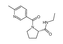 (2S)-N-ethyl-1-[(6-methylpyridin-3-yl)carbonyl]pyrrolidine-2-carboxamide Structure