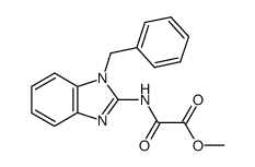 (1-benzyl-1H-benzoimidazol-2-yl)-oxalamic acid methyl ester Structure