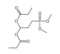 (3-dimethoxyphosphoryl-1-propanoyloxypropyl) propanoate Structure