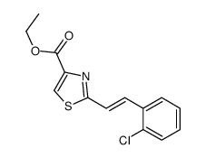 ethyl 2-[2-(2-chlorophenyl)ethenyl]-1,3-thiazole-4-carboxylate结构式