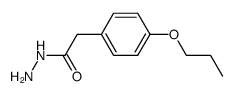 4-PROPOXY-BENZENEACETIC ACID HYDRAZIDE结构式