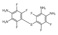 4-(3,4-diamino-2,5,6-trifluorophenyl)sulfanyl-3,5,6-trifluorobenzene-1,2-diamine结构式
