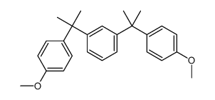 1,3-bis[2-(4-methoxyphenyl)propan-2-yl]benzene结构式