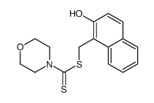 (2-hydroxynaphthalen-1-yl)methyl morpholine-4-carbodithioate结构式