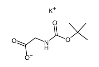 Boc-glycine potassium salt Structure
