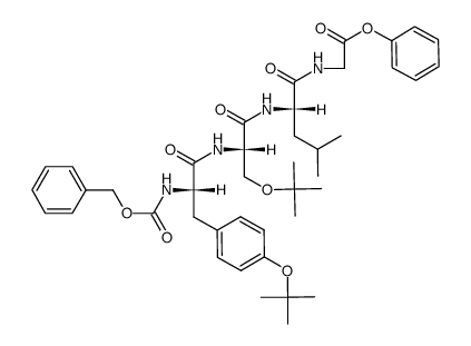 ZTyr(But)-Sr(But)-Leu-GlyOPh结构式